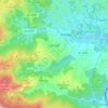Topografische kaart Larraul, hoogte, reliëf