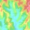Topografische kaart Pavlin Kloštar, hoogte, reliëf