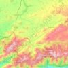 Topografische kaart Alto Tormes y Valle del Corneja, hoogte, reliëf