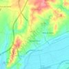 Topografische kaart Carapinheira, hoogte, reliëf