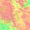 Topografische kaart West-Azerbeidzjan, hoogte, reliëf