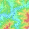 Topografische kaart Muszyna, hoogte, reliëf