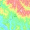 Topografische kaart San José, hoogte, reliëf