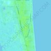 Topografische kaart Saint Augustine Beach, hoogte, reliëf