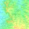 Topografische kaart Chilamathur, hoogte, reliëf