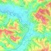 Topografische kaart Tuchów, hoogte, reliëf