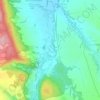 Topografische kaart Długopole Dolne, hoogte, reliëf