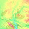 Topografische kaart Ciria, hoogte, reliëf