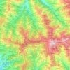 Topografische kaart Shimla (urban), hoogte, reliëf