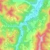 Topografische kaart Waitsfield, hoogte, reliëf