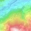 Topografische kaart Jovençan, hoogte, reliëf