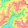 Topografische kaart Bonneval-sur-Arc, hoogte, reliëf