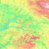 Topografische kaart Aisne, hoogte, reliëf