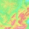 Topografische kaart UNESCO Biosphäre Entlebuch, hoogte, reliëf