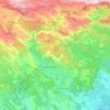 Topografische kaart La Nartuby, hoogte, reliëf