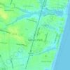 Topografische kaart Asbury Park, hoogte, reliëf
