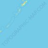 Topografische kaart Kuril Islands, hoogte, reliëf