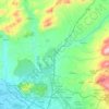 Topografische kaart Albolote, hoogte, reliëf