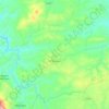 Topografische kaart El Saucejo, hoogte, reliëf