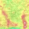 Topografische kaart Zona Metropolitana del Valle de México, hoogte, reliëf