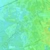 Topografische kaart Bosch en Duin, hoogte, reliëf