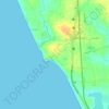 Topografische kaart Kottikulam, hoogte, reliëf