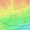 Topografische kaart Trinity-Bellwoods, hoogte, reliëf