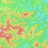 Topografische kaart 2564, hoogte, reliëf
