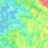 Topografische kaart Locoal-Mendon, hoogte, reliëf
