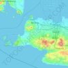 Topografische kaart Banten, hoogte, reliëf