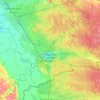 Topografische kaart gmina Bierawa, hoogte, reliëf