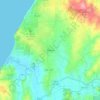 Topografische kaart Silveira, hoogte, reliëf