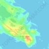 Topografische kaart Rankin Inlet, hoogte, reliëf