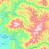 Topografische kaart Sozoranga, hoogte, reliëf