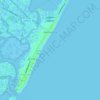 Topografische kaart Sea Isle City, hoogte, reliëf