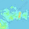 Topografische kaart Pulau Togean, hoogte, reliëf