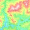 Topografische kaart Mussomeli, hoogte, reliëf