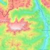 Topografische kaart Hochkönigstock, hoogte, reliëf