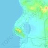 Topografische kaart Matabungkay, hoogte, reliëf