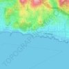 Topografische kaart Baños del Carmen, hoogte, reliëf