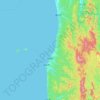 Topografische kaart Haboro, hoogte, reliëf