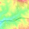 Topografische kaart Trujillanos, hoogte, reliëf