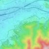 Topografische kaart La Valbarelle, hoogte, reliëf