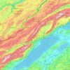 Topografische kaart Neuchâtel, hoogte, reliëf