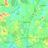 Topografische kaart Wenham, hoogte, reliëf