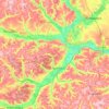 Topografische kaart Острогожский район, hoogte, reliëf