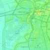 Topografische kaart West Sacramento, hoogte, reliëf