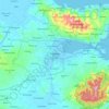 Topografische kaart Kendari, hoogte, reliëf