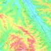 Topografische kaart Carla-Bayle, hoogte, reliëf