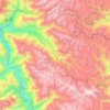Topografische kaart Huacrachuco, hoogte, reliëf